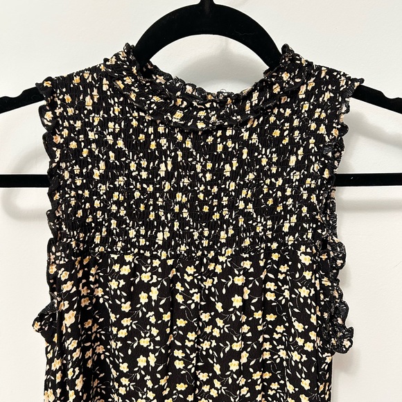 Smocked Floral High Neck Dress - Picture 2 of 6